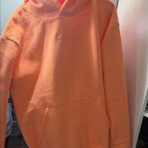 Coral Hoodie with Front Pocket